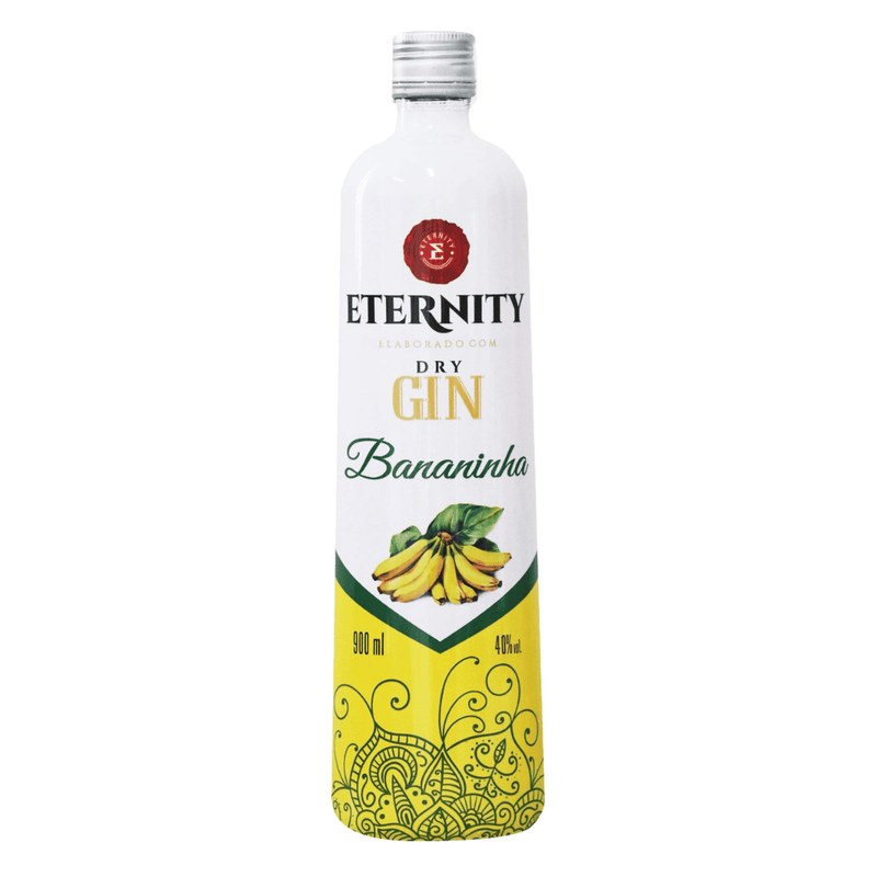 Caixa Gin Eternity Bananinha 900ml c/6